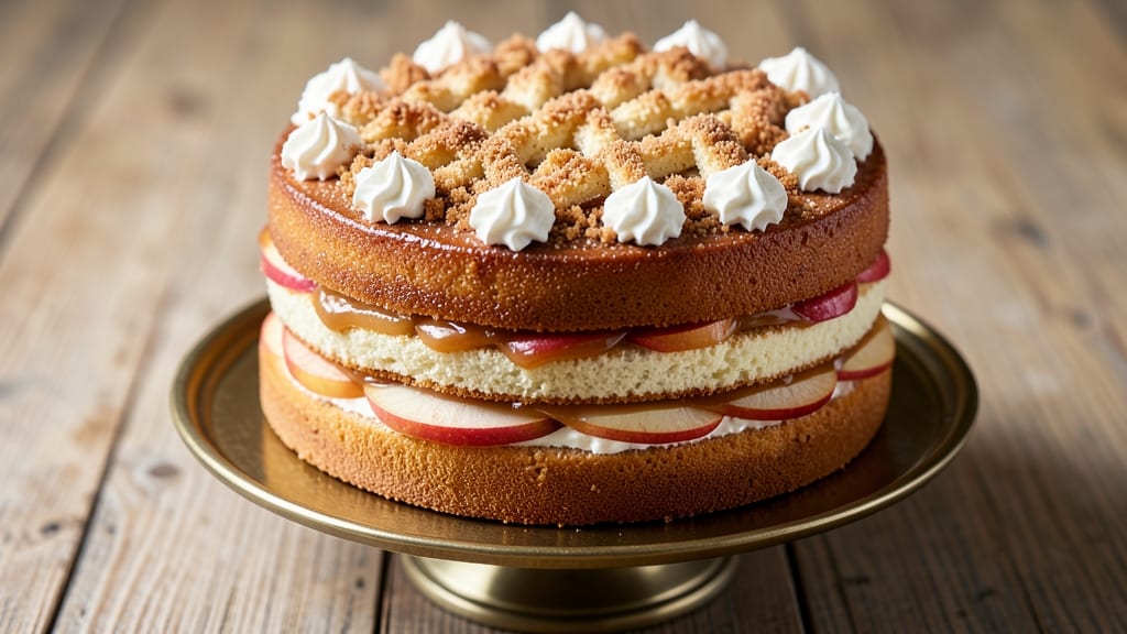 Angela Logan's Apple Mortgage Cake Recipe: Caramelized Fruit Layers with Buttery Streusel Crown