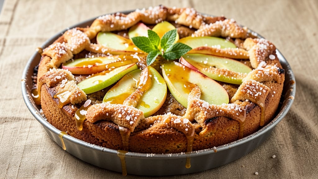 Apple Honey Upside Down Cake Recipe: Caramelized Apples and Buttery Streusel Magic