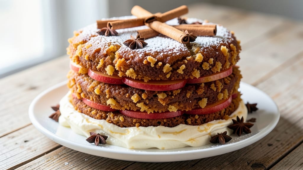 Apple Fritter Cake Recipe By Rosie: Warm Spiced Apple Streusel Over Gooey Pull-Apart Layers