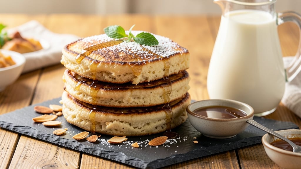 Almond Flour Pancakes Recipe Without Eggs: Fluffy and Light With Chickpea Flour Binding