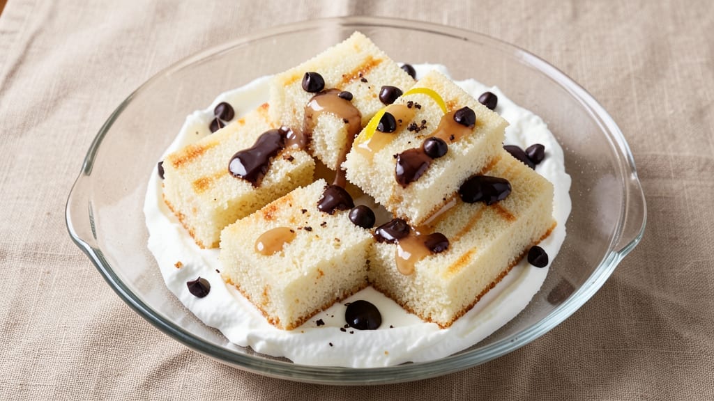 Angel Food Cake Bars Recipe: Fluffy Clouds with Crunchy Chocolate Topping