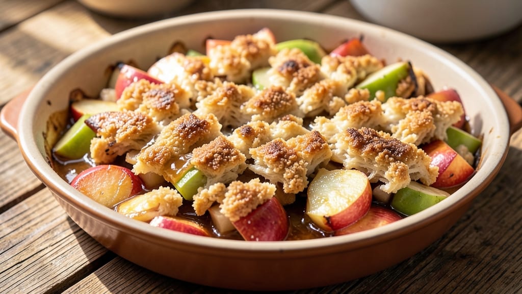 Apple Cobbler Recipe With Pancake Mix: Crispy Streusel Crown Over Juicy Apple Filling