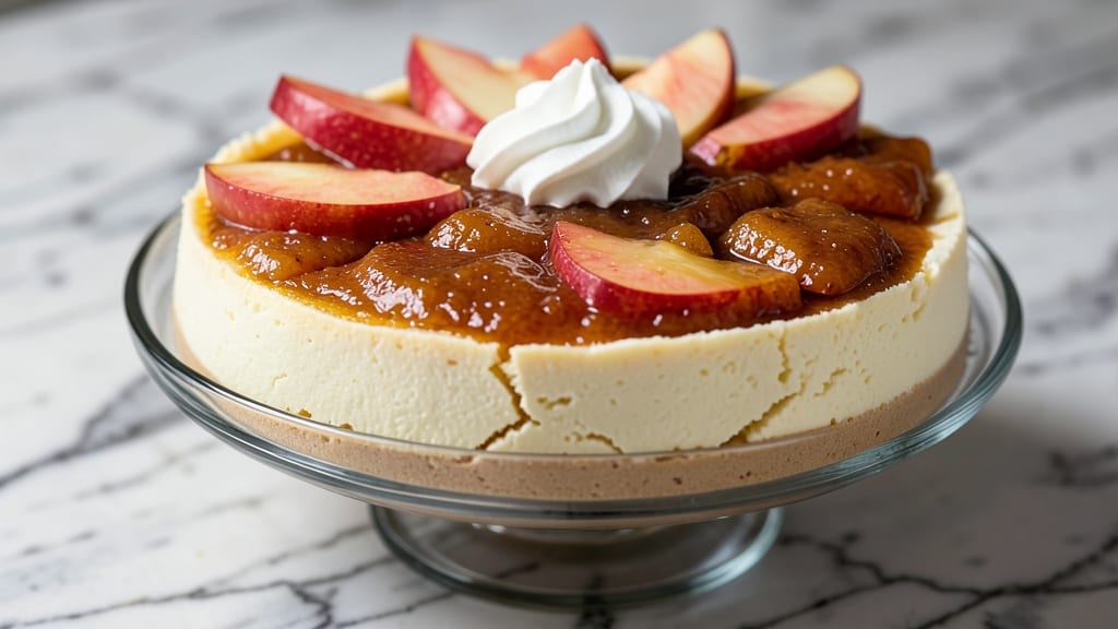 Applebee's Apple Chimi Cheesecake Recipe: Crispy Tortilla Crown Over Spiced Apple Streusel