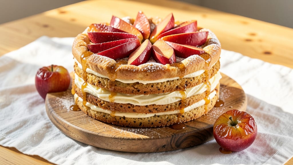 Apple Crown Cake Recipe: Buttery Layers and Spiced Apple Bliss