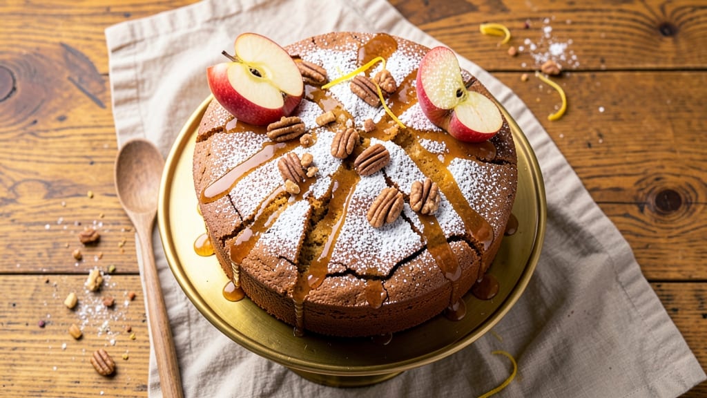 Applejack Cake Recipe: Boozy Caramel Swirl with Spiced Crunch