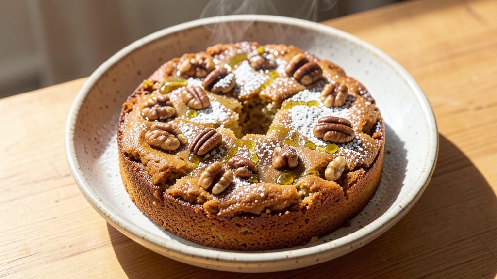 Applesauce Walnut Cake Recipe: Moist Layers With Nutty Depth and Vanilla Swirls