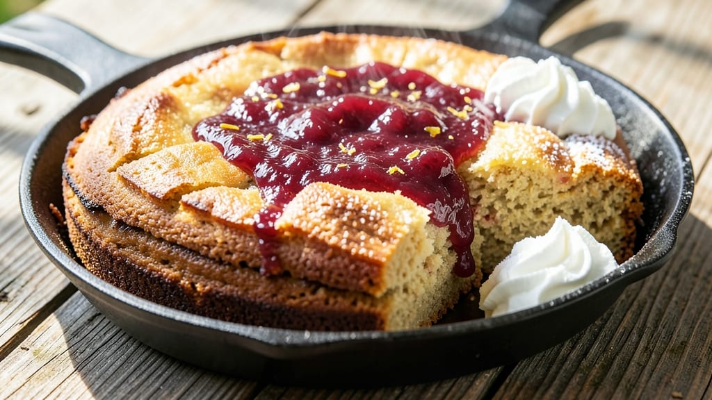Amish Rhubarb Cake Recipe: Buttery Streusel Crown Over Tart Fruit Layers