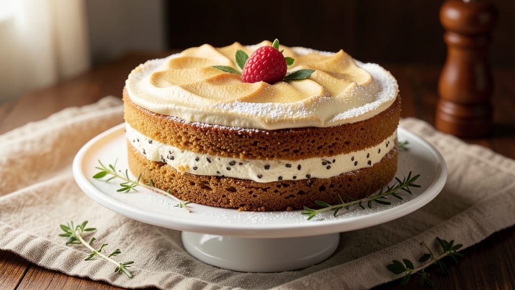 Angel Slice Cake Recipe: Vanilla Bean Layers With Buttery Streusel Crown