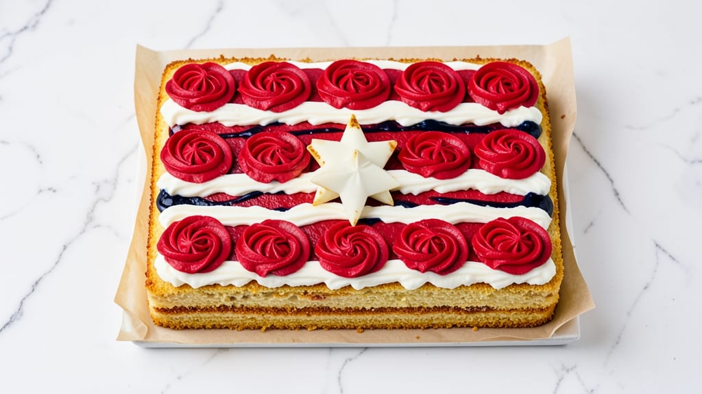 American Flag Sheet Cake Recipe: Patriotic Layers With Vanilla Buttercream Stars