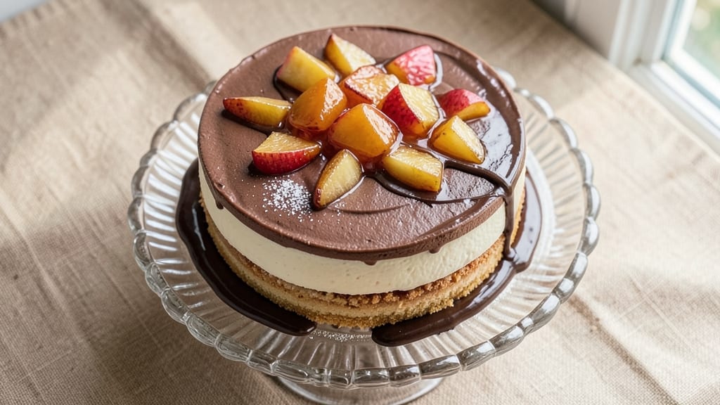 Apple Chocolate Mousse Cake Recipe: Layers of Silky Chocolate and Light Apple Crisp