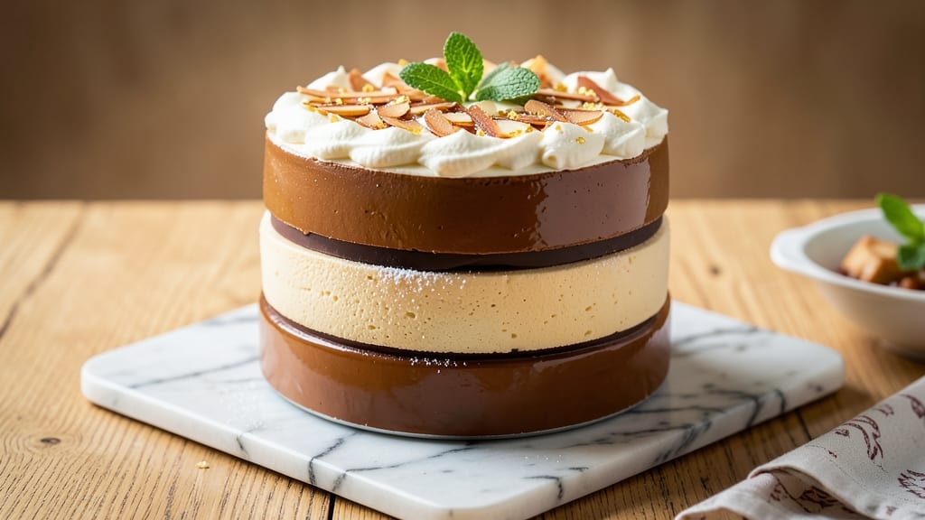 Amaretto Mousse Cake Recipe: Nutty-Liquor Layers With Silky Texture