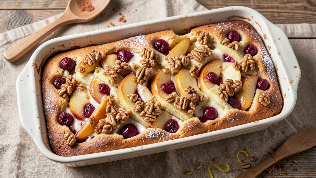 Apple Cranberry Coffee Cake Recipe: Spiced Streusel Top With Juicy Fruit Layers