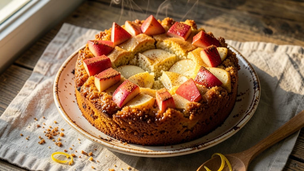Apple Pear Coffee Cake Recipe: Spiced Streusel Hugs Juicy Fruit Layers