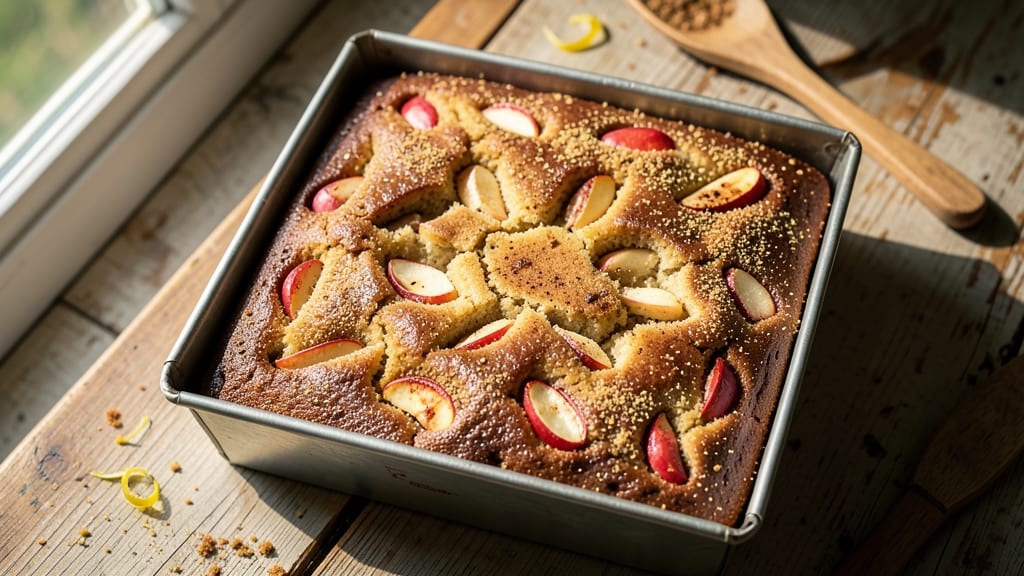 Apple Spice Cake Box Recipe: Warm Cinnamon Streusel Hugs Moist Apple Layers