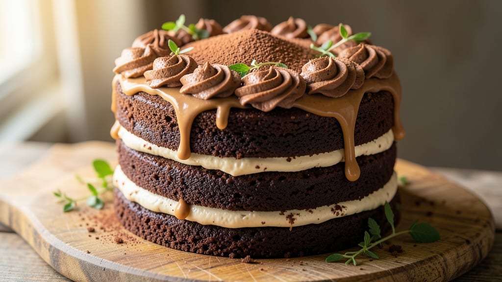 American Chocolate Cake Recipe: Deep Moisture and Rich Chocolate Flavor