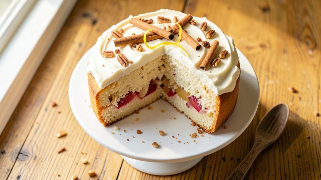 Apple Cinnamon White Cake Recipe: Spiced Apple Filling With Buttery Crust