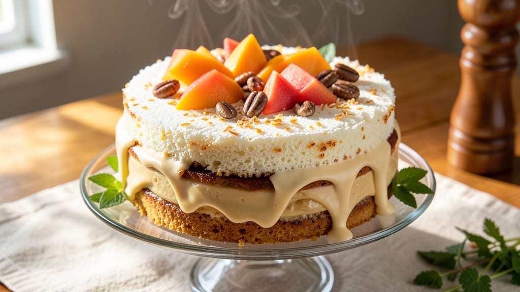 Asian Coconut Cake Recipe: Tropical Layers With Coconut Cream Filling
