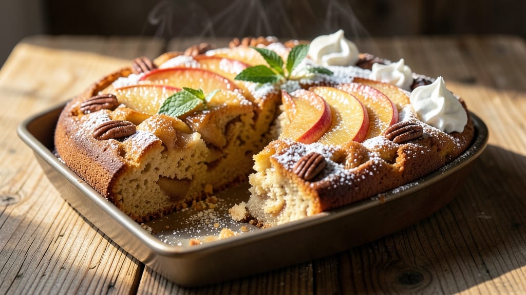 Apple Cake Recipe in 13x9 Pan: Spiced Moistness With Buttery Crust