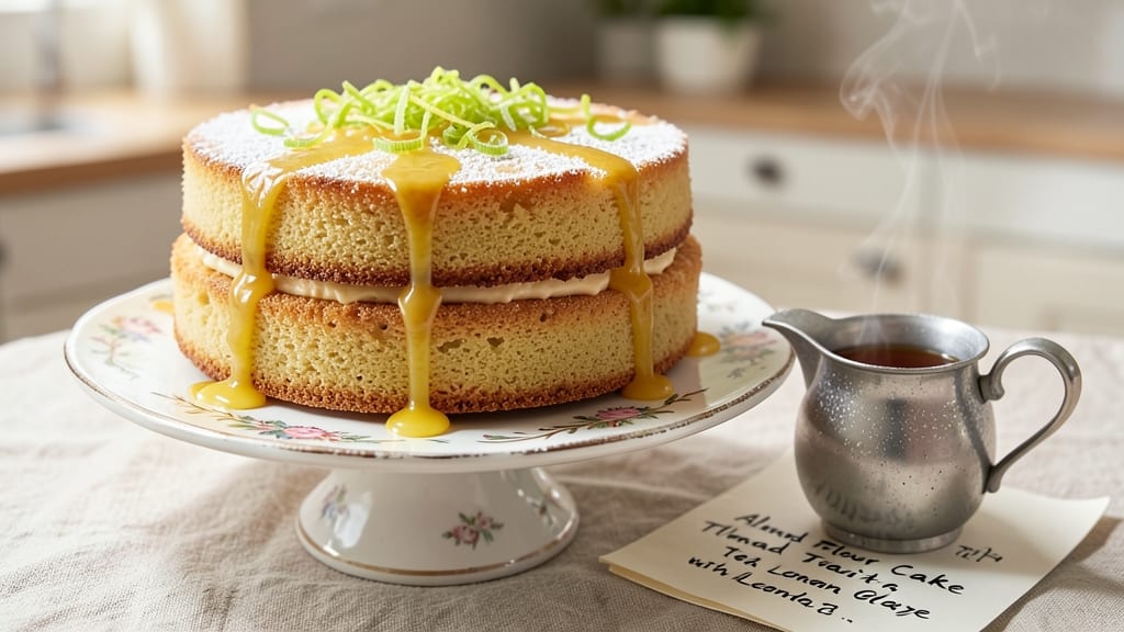 Almond Flour Tea Cake Recipe: Lightly Sweetened with Buttery Vanilla Infusion