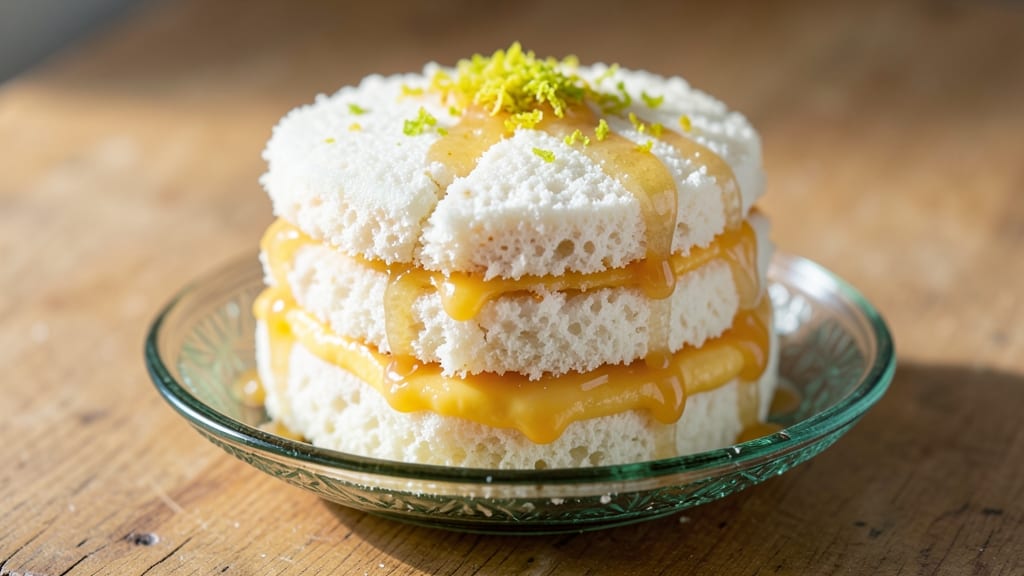 Angel Food Cake With Lemon Filling Recipe: Light-as-Air Layers and Zesty Tang