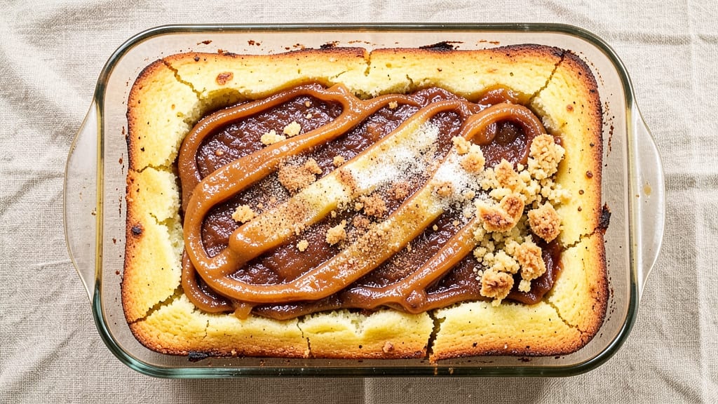 Apple Pie Bread Recipe Using Cake Mix: Spiced Apple Streusel Crown Over Soft Cake Layers