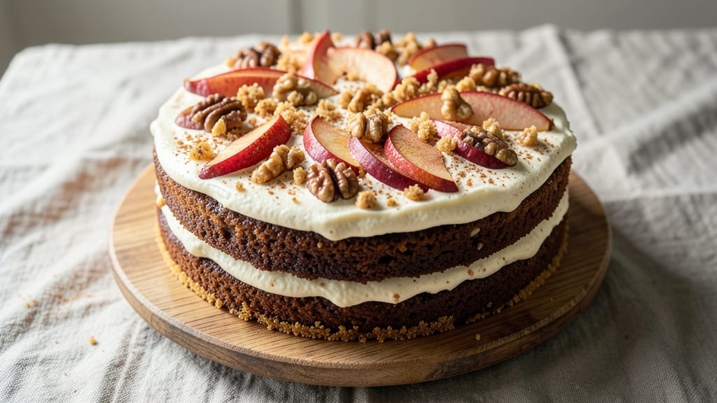Apple Walnut Spice Cake Recipe: Warmly Spiced with Buttery Streaks