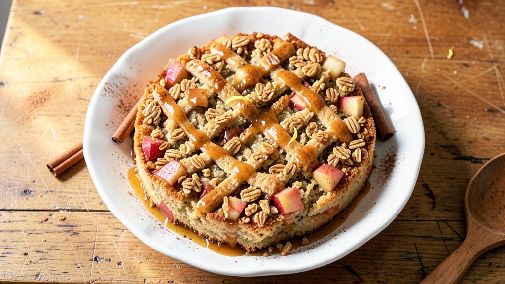 Apple Cinnamon Oatmeal Cake Recipe: Spiced Warmth With Crunchy Oat Topping